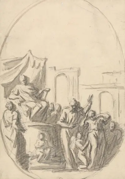 The Blinding of Elymas av Sir James Thornhill