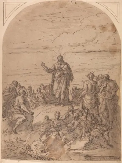 The Sermon on the Mount av Sir James Thornhill