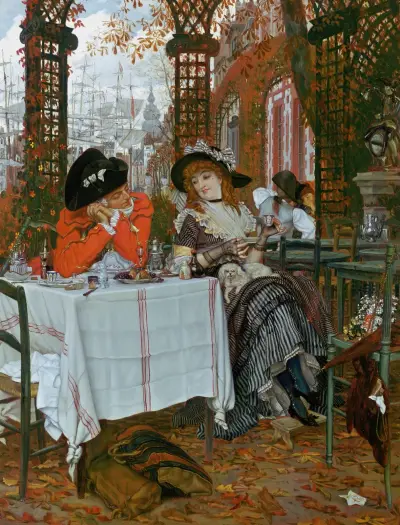 A Luncheon (Un Dejeuner) av James Tissot