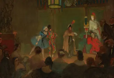 En teaterafton hemma hos prins Napoleon av James Tissot