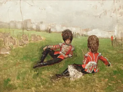 Coldstream-fifare i St James's Park, London av James Tissot