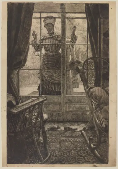 Kvinna vid fönstret av James Tissot