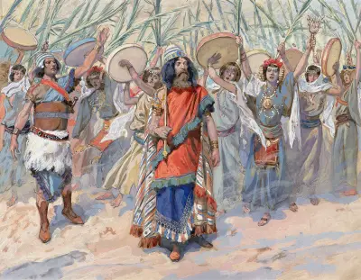 Festligheter till Davids ära av James Tissot