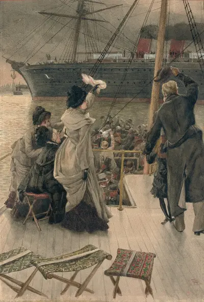 Pożegnanie nad Mersey, James Tissot