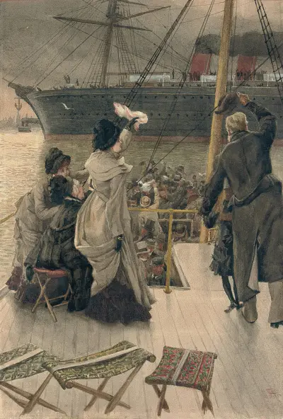 Goodbye, on the Mersey von James Tissot