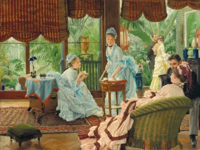 I växthuset (Rivaler) av James Tissot