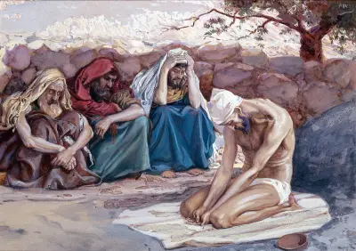 Job och hans tre vänner av James Tissot