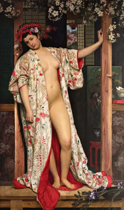 Japanskan i badet av James Tissot