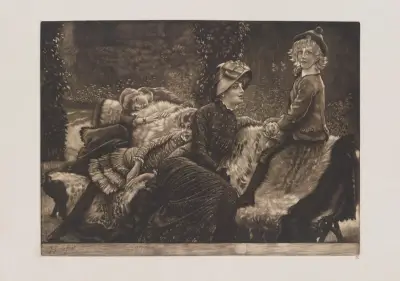 Trädgårdsbänken av James Tissot