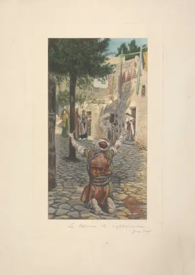 Den spetälske i Kapernaum av James Tissot