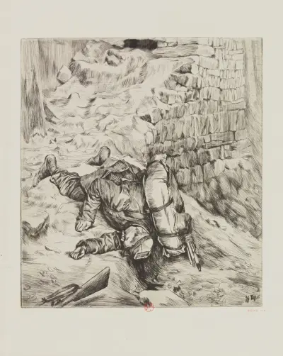 Den första döde mannen jag såg (minne från belägringen av Paris) av James Tissot