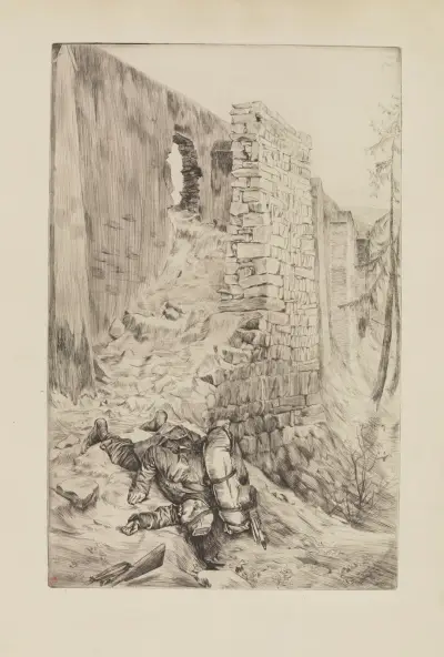 Den förste döde jag såg (Minne från belägringen av Paris) av James Tissot