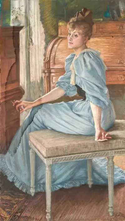 Porträtt av Madame Henriette de Bonnières av James Tissot