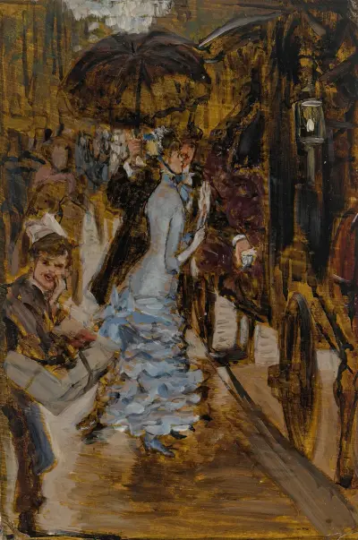 Skiss för La Damoiselle d'Honneur av James Tissot