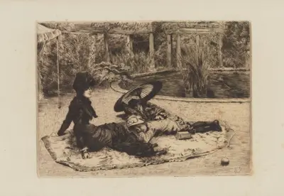 Auf dem Gras, 1880 – Nr. 3 von James Tissot
