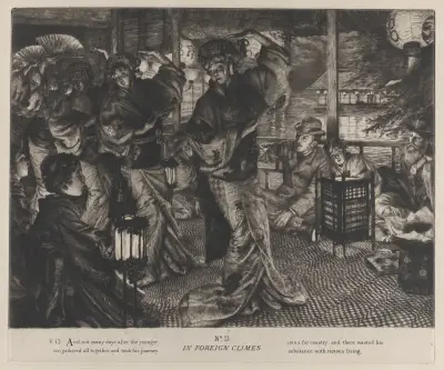 Liknelsen om den förlorade sonen, nr II; I främmande land av James Tissot