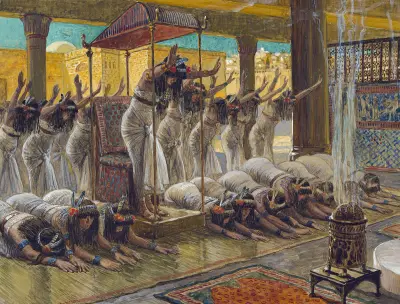 Drottningen av Saba besöker Salomo av James Tissot