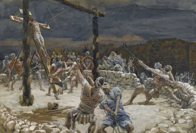Korsets uppresande av James Tissot