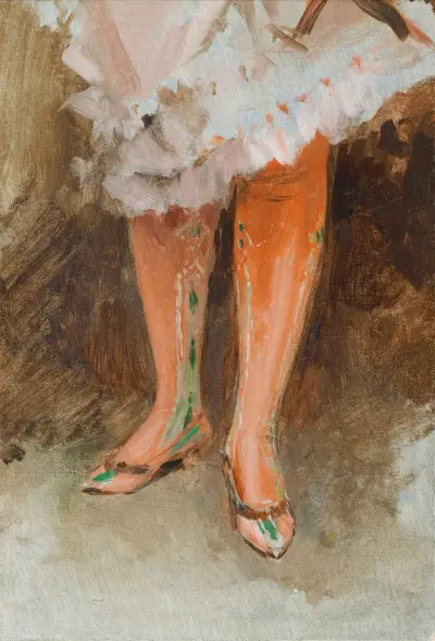 Červené punčochy, James Tissot