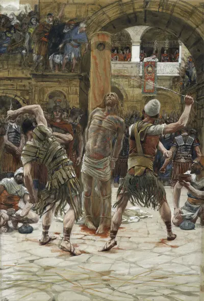 The Scourging on the Front av James Tissot