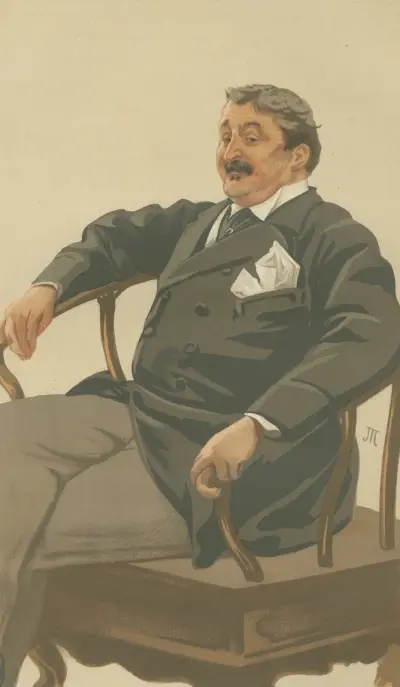 Vanity Fair; Military and Navy; ‘The Queen’s Landlord’, Colonel James Farquharson of Invercauld, August 26, 1876 av James Tissot