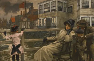Waiting for the ferry von James Tissot