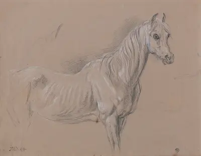 A Mare; Possibly a Study for ‘L’Amour de Cheval’ av James Ward