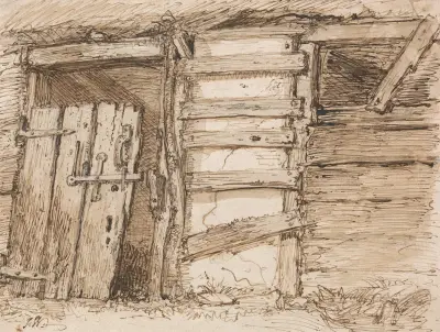 An Outhouse Wall av James Ward