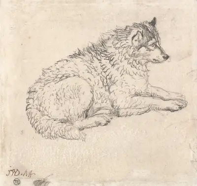 Arktisk hund, vänd åt höger av James Ward