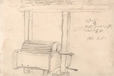 Hand-rolling Machine; to Wash Potatoes av James Ward