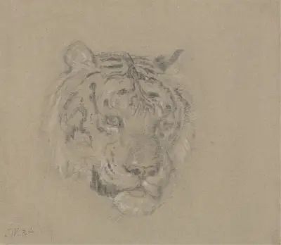 Head of a Tiger av James Ward