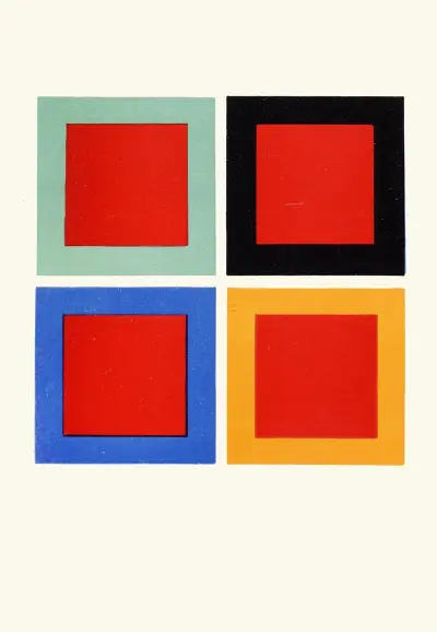 Modification of Tone and Hue of a Colour when placed on or near Different Colours av James Ward