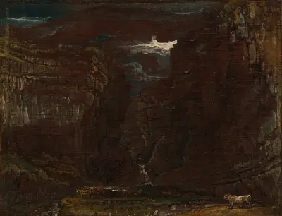 Skiss till 'Gordale Scar' av James Ward
