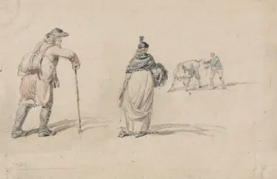 Studier av figurer av James Ward