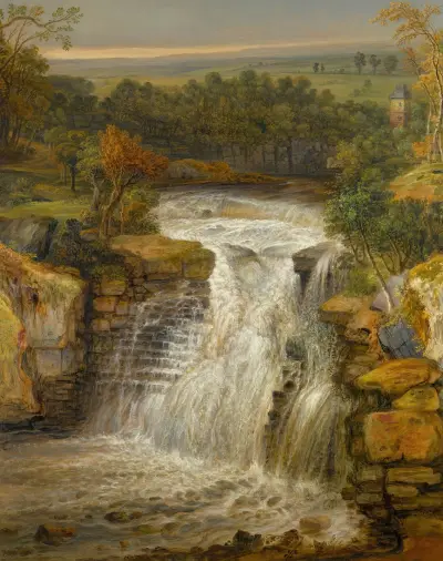 The Falls Of The Clyde After A Flood av James Ward