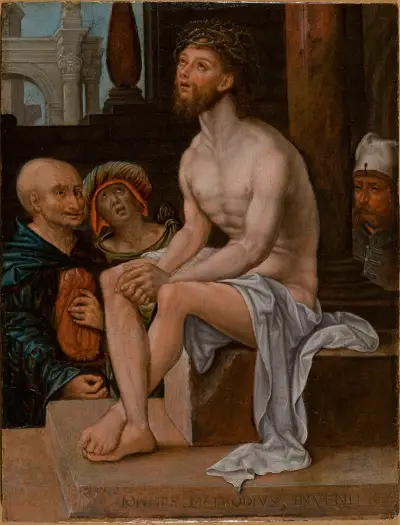Christ on the Cold Stone av Jan Gossaert