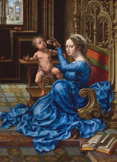 Madonna and Child, 1532 av Jan Gossaert