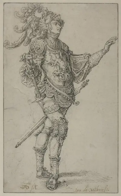 Standing warrior av Jan Gossaert