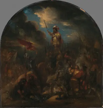 Brinio Raised on a Shield av Jan Lievens