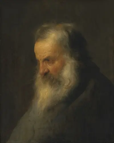 Head of a bearded man av Jan Lievens