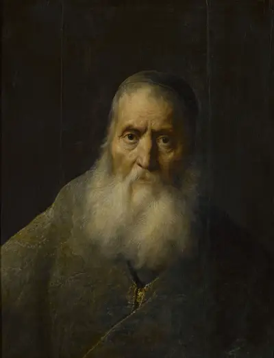 Old man in a skullcap av Jan Lievens