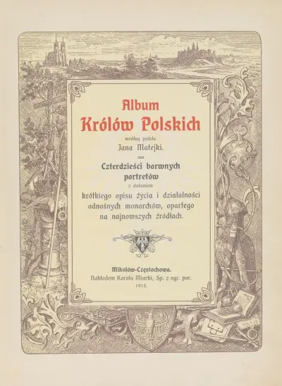Album över polska kungar, pl. 2 av Jan Matejko