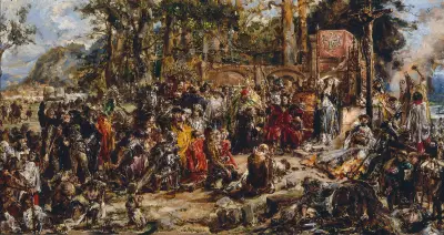 Baptism of Lithuania, from the series “History of Civilization in Poland” av Jan Matejko