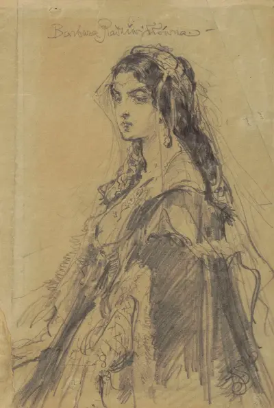 Barbara Radziwiłłówna av Jan Matejko