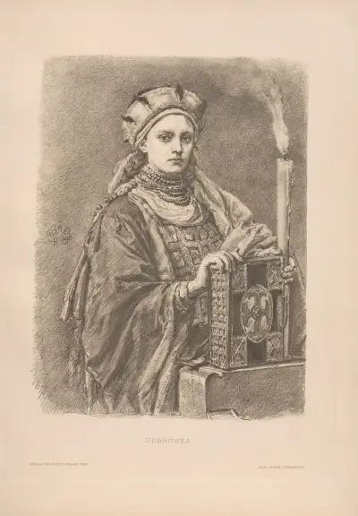 Dobrówka av Jan Matejko