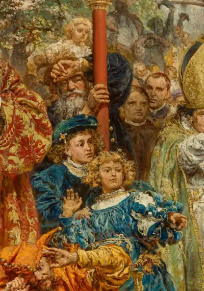 Hanging of the Sigismund bell at the Cathedral Tower in 1521 in Kraków von Jan Matejko