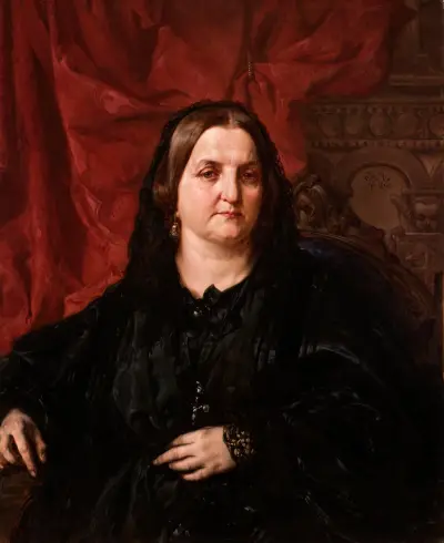 Portrait of PauIIna Giebułtowska av Jan Matejko
