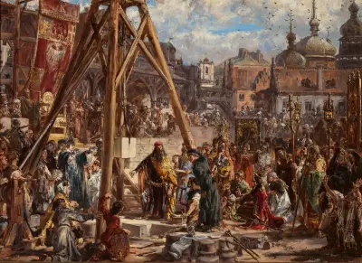 Retaking of Rus. Wealth and Education, 1366 AD, from the series “History of Civilization in Poland” av Jan Matejko