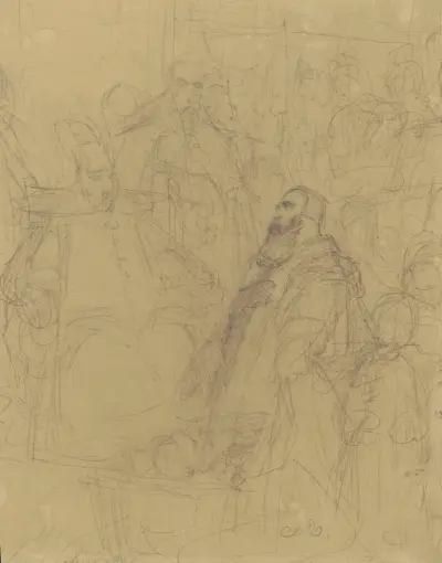 Rodzina Zborowskich przed Batorym na Sejmie w Warszawie w 1584 roku, Jan Matejko