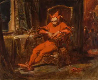 Skiss till ”Stańczyk” av Jan Matejko